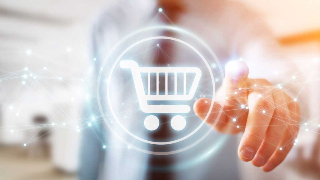 digital cart button