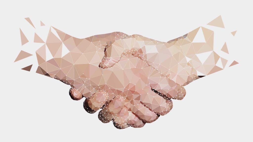 graphic of handshake
