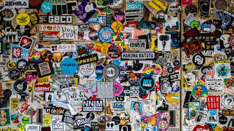 collage of brands and pop culture