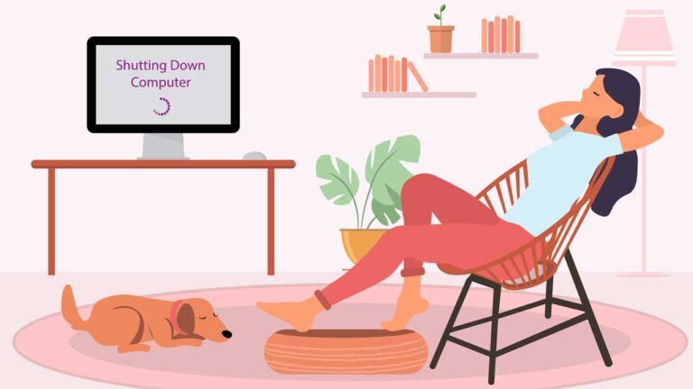 vector graphic of woman lounging with her dog
