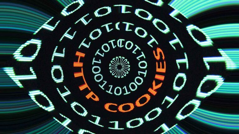 binary code in a circle
