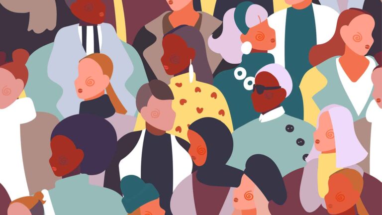 graphic of a crowd of people