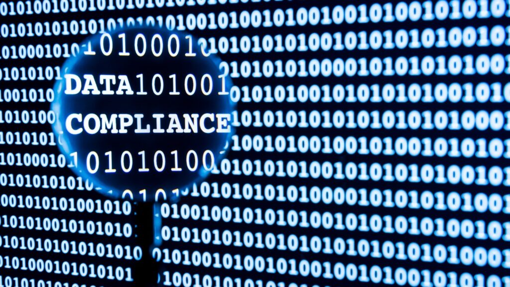 binary code with magnifying glass