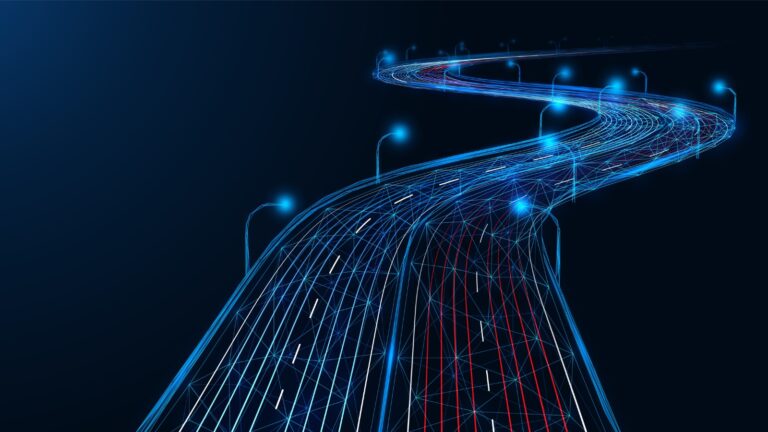 digital road graphic