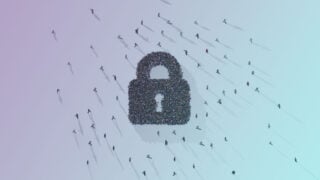 padlock made of people