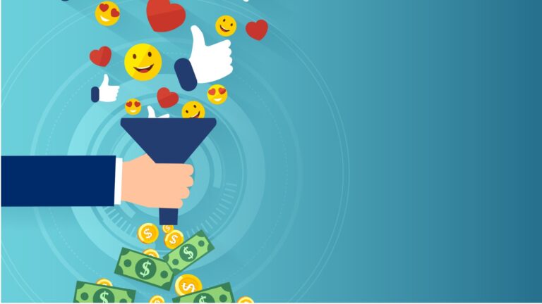 emoticons turning into money through funnel