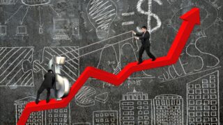 graphic of upward trending arrow