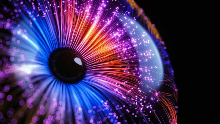light fiber eye ball