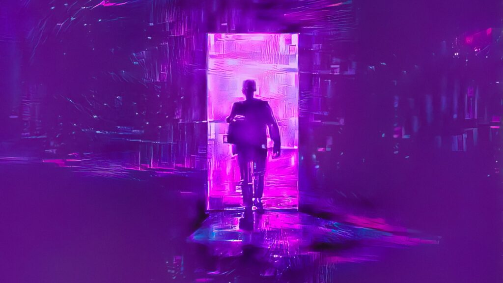 digitally rendered human ouline