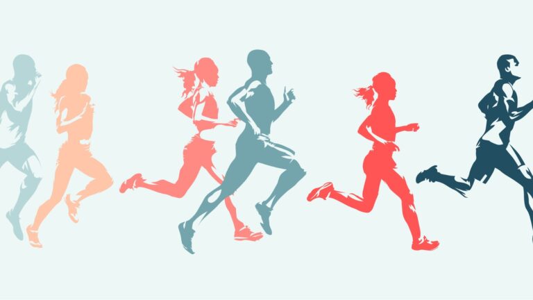 graphic of people in marathon