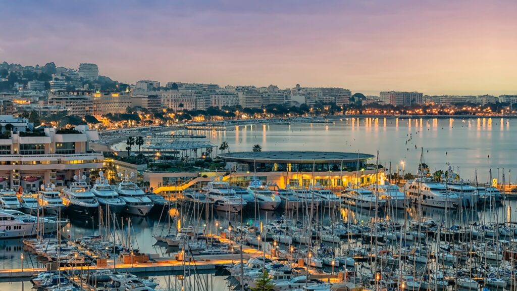 Cannes 2022 at sunset
