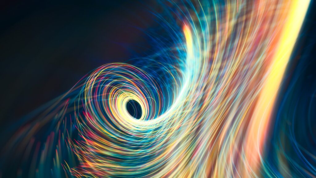 abstract light fiber