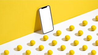 phone with balls