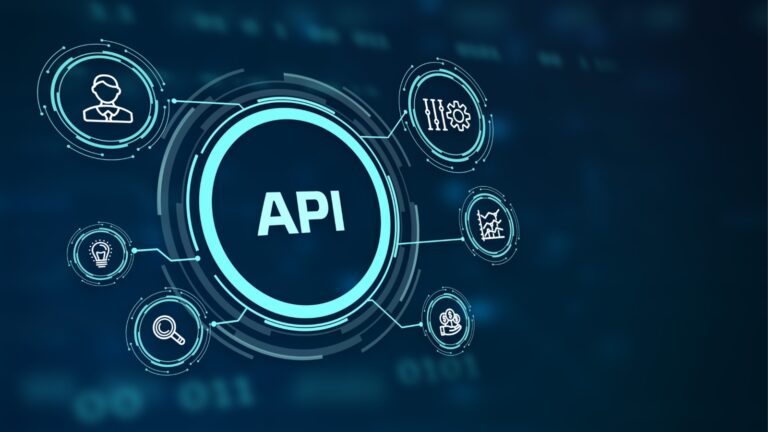 digital looking API org chart graphic