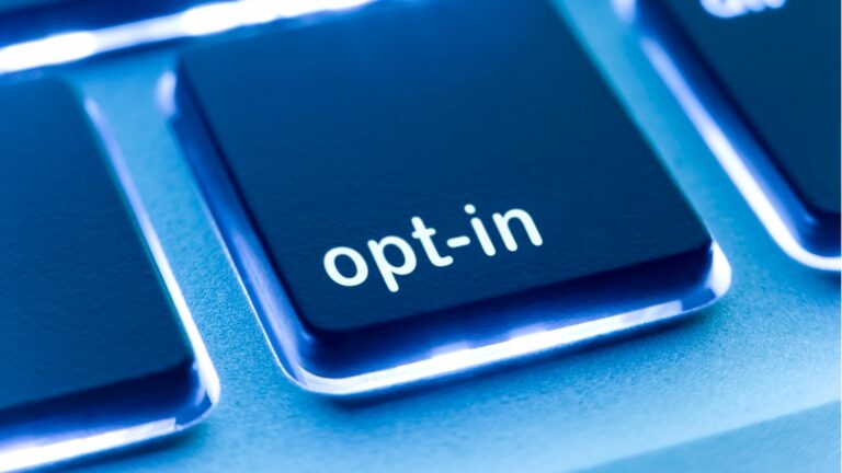opt in button