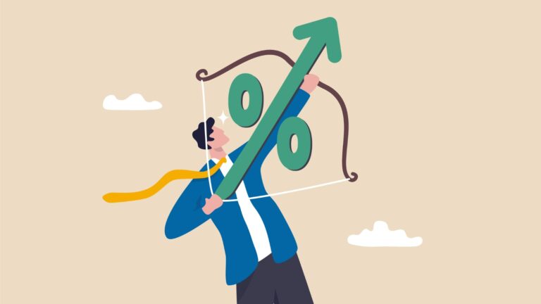 interest-rate-hike-due-to-inflation-percentage-rising-up-fed-federal-vector