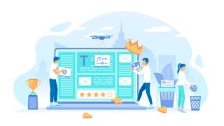 people-create-high-quality-content-place-photos-videos-audio-text-on-vector
