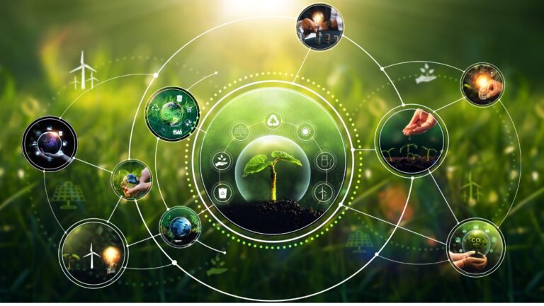 Sustainable development goals valid in future modern industry green picture