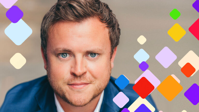 Stylized photo of Raconteur CEO Will Brookes