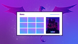 Concept illustration of streaming television interface