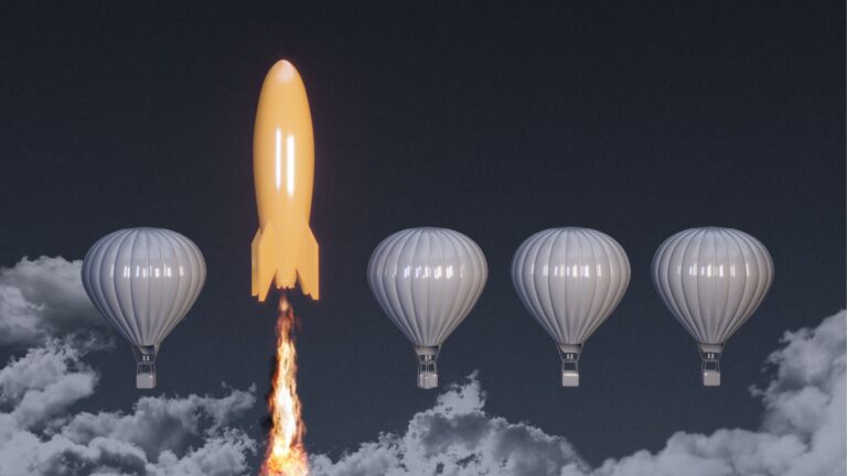 Innovation - Standing Out From The Crowd - concept photo