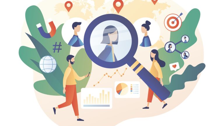 Ad targeting concept illustration