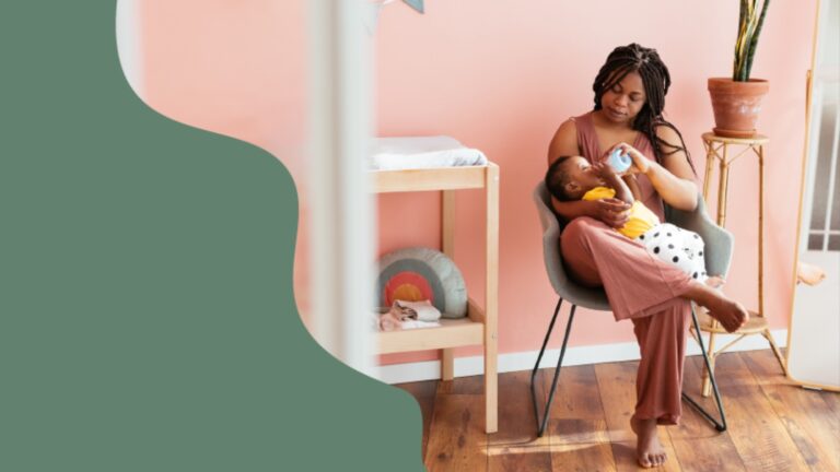 Concept photo of parenting during the pandemic