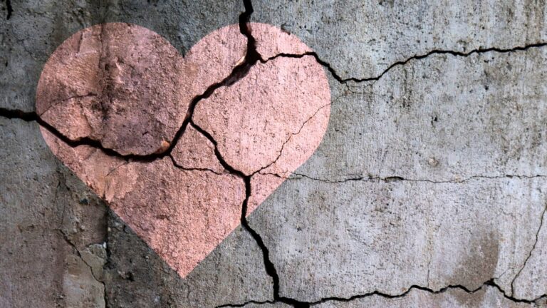 A broken heart. stock photo