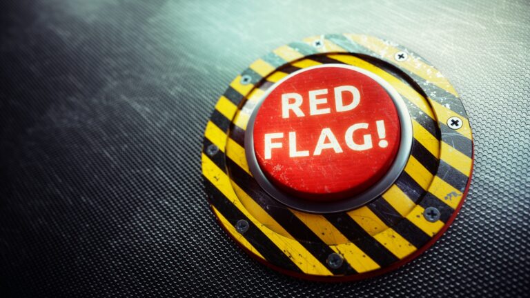 red flag warning button