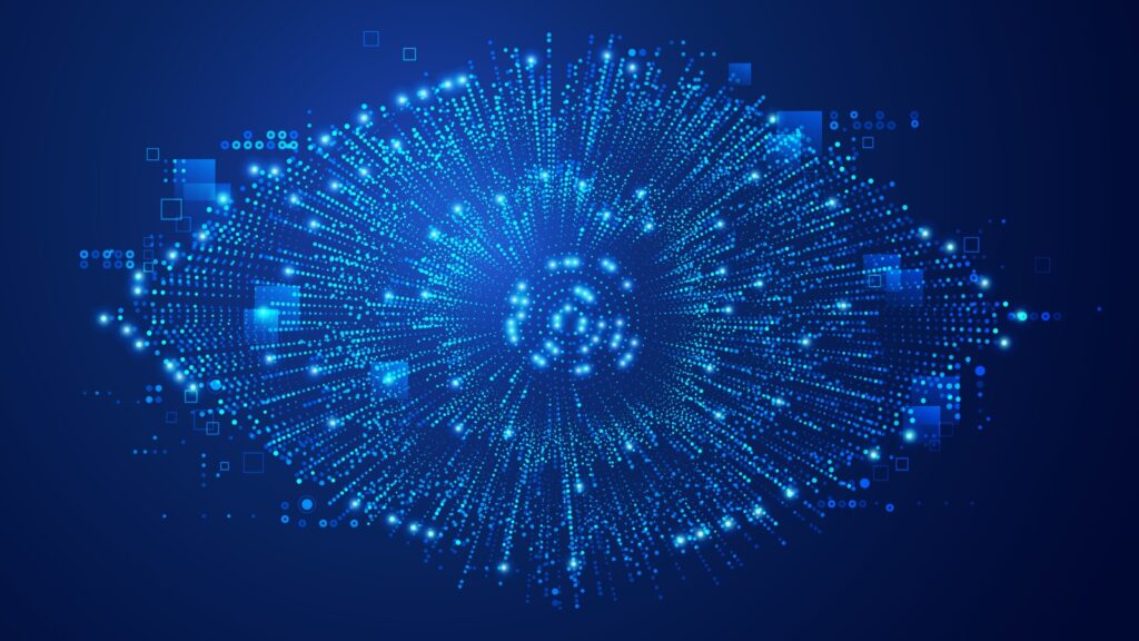 Technology-based marketing attention concept using an eye