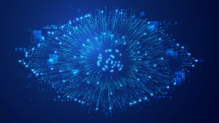 Technology-based marketing attention concept using an eye