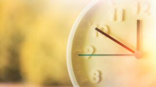 Clock representing going back in time