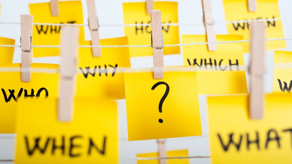 Questions stock photo