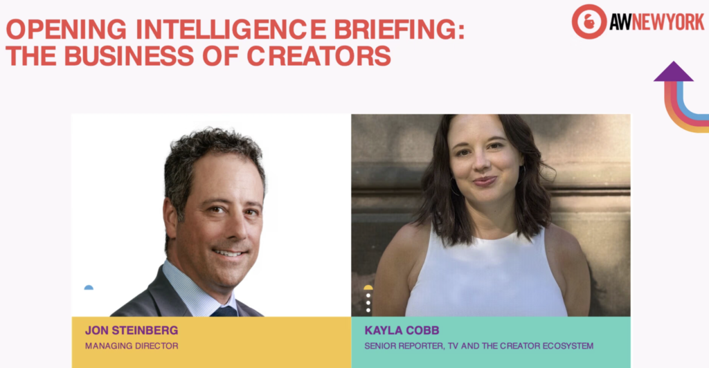 Opening Intelligence Briefing: The Business of Creators