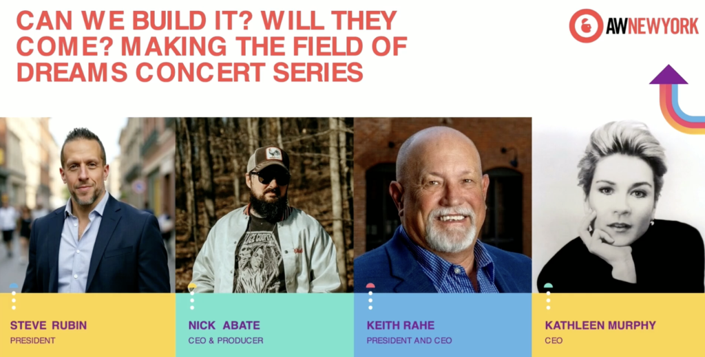 Can We Build It? Will They Come? Making the Field Of Dreams Concert Series
