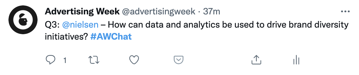 AWNewYork Twitter Chat series with Nielsen continues with part 2