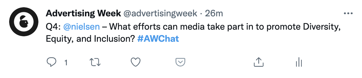 AWNewYork Twitter Chat series with Nielsen continues with part 2