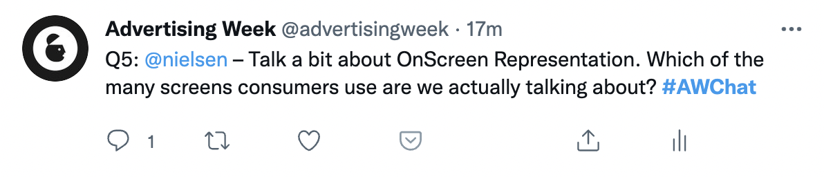 AWNewYork Twitter Chat series with Nielsen continues with part 2