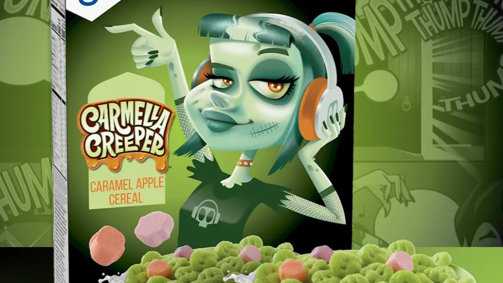 Sneak Peek: Carmella Creeper Joins The Monsters Cereals As First Female Monster Mascot