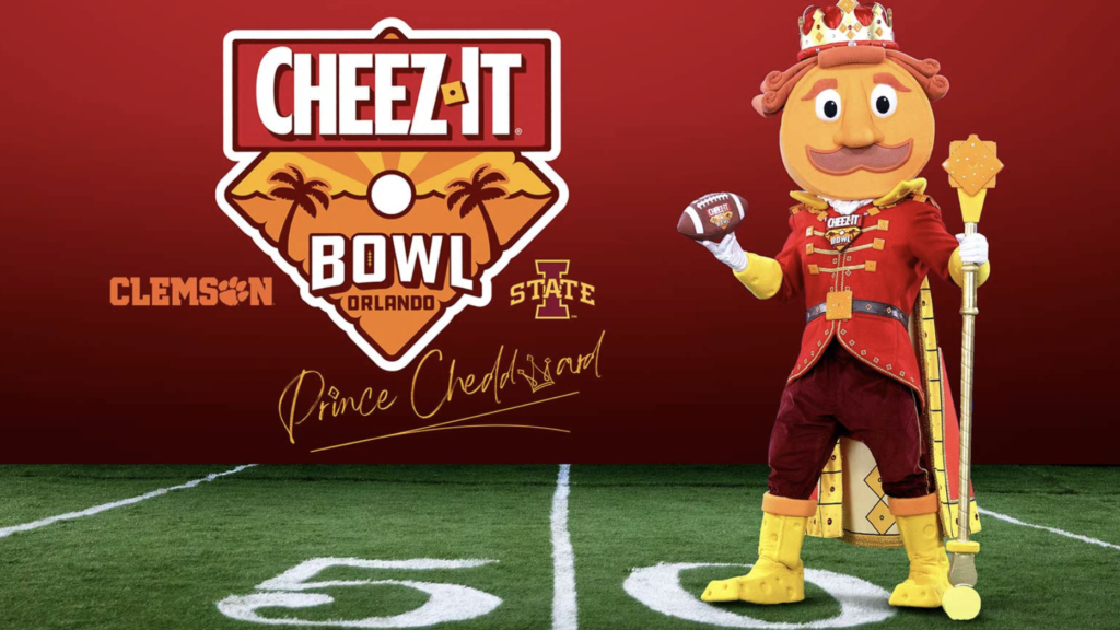 Meet Prince Cheddward, the Cheez-It Bowl’s First-Ever Mascot!