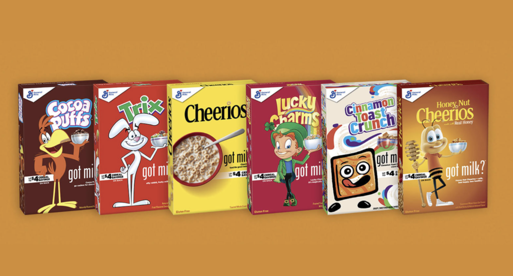 General Mills, Got Milk? Give Beloved Breakfast Icons Milk Mustaches