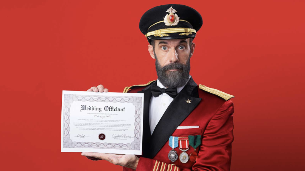 Captain Obvious Will Perform Weddings As Chaplain Obvious, The First Ordained Brand Mascot