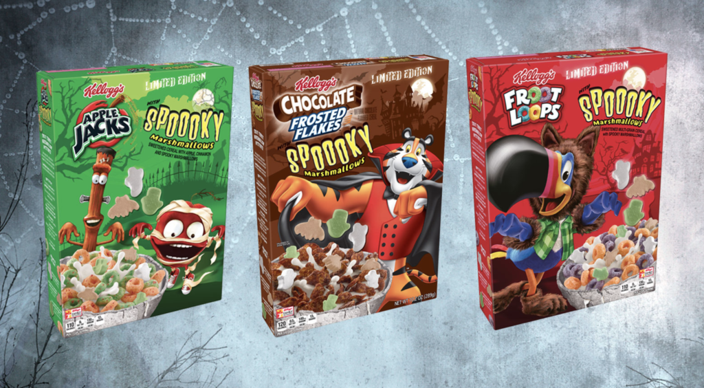 Trick or Treat Eats! Kellogg’s Characters Land Special Edition Halloween Cereals