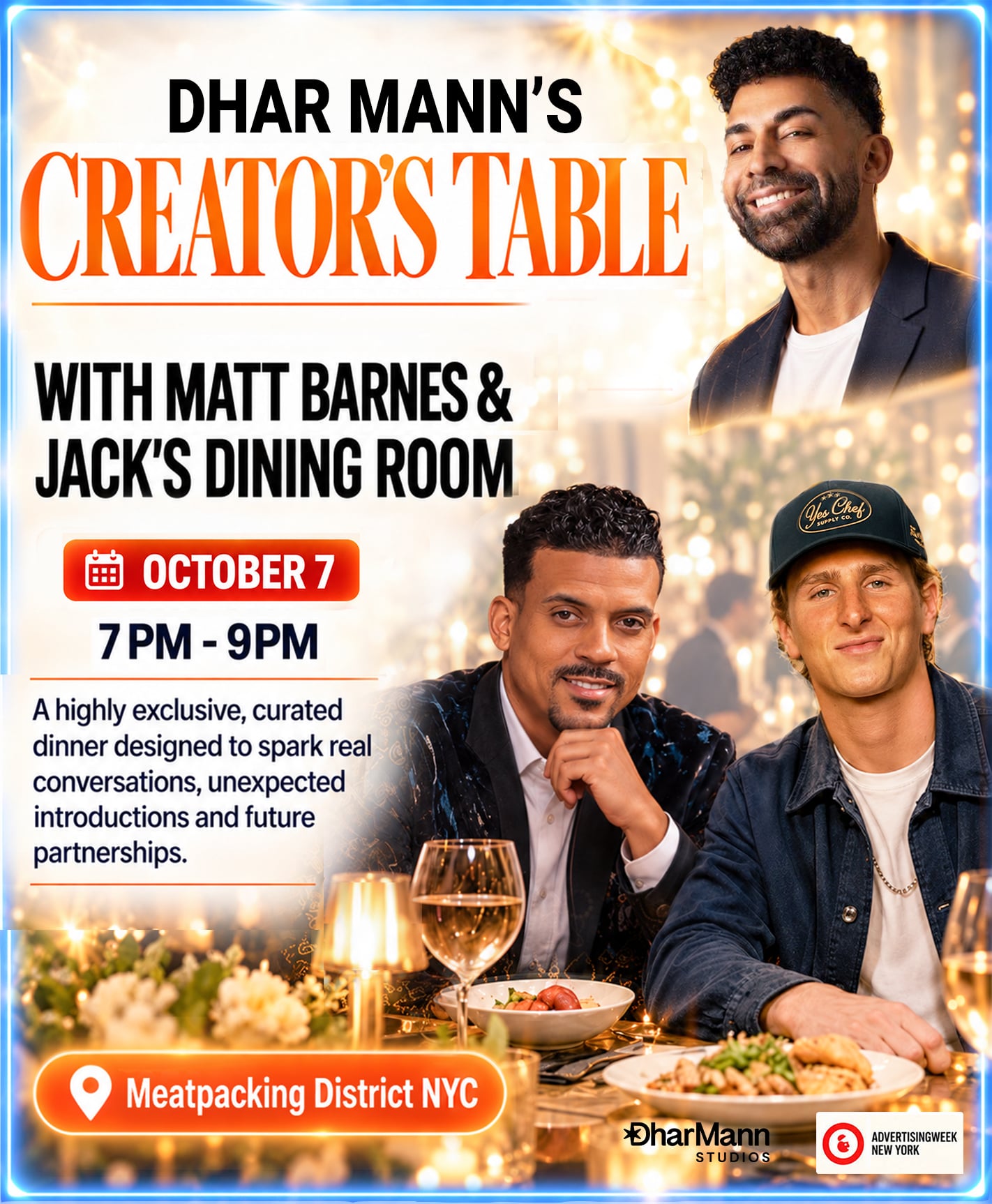 Creator's Table Flyer