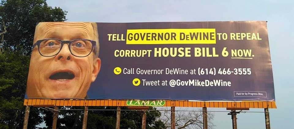 governor dewine billboard